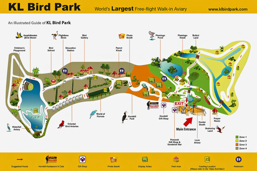 KL Bird Park Admission Ticket With One Way Transfer