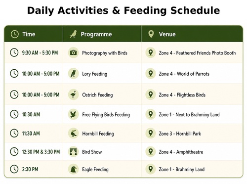 KL Bird Park Admission Ticket With One Way Transfer